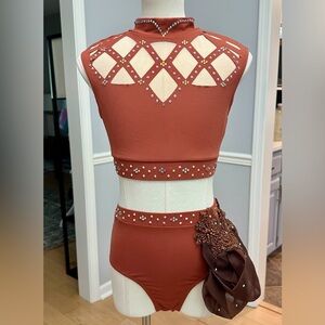 Burnt orange costume